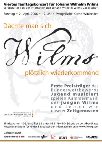 Konzert mit Werken von J. W. Wilms